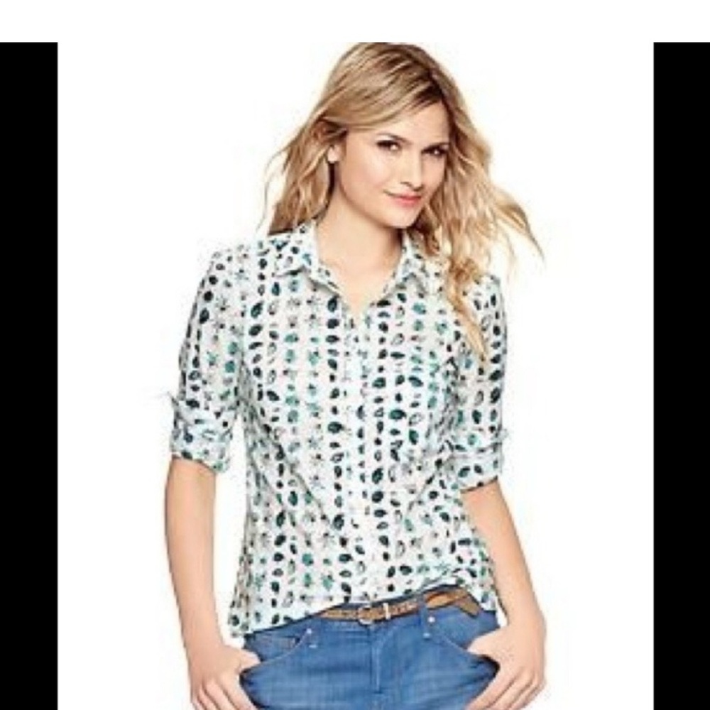 GAP Printed Button-Up Shirt